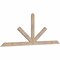 Ekena Millwork Saratoga Smooth Timber Gable Bracket, Douglas Fir, 84"W x 31"H x 1 1/2"D x 3 1/2"F, 9/12 Pitch GBW084X31X0204SAR00SDF - alternate 2
